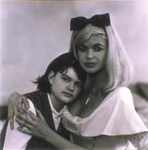 Jayne Mansfield Cimber-Ottaviano, actress, with her daughter, Jayne Marie, thirteen, 1965 © Estate of Diane Arbus, 1965. Esquire Collection, Spencer Museum of Art, the University of Kansas